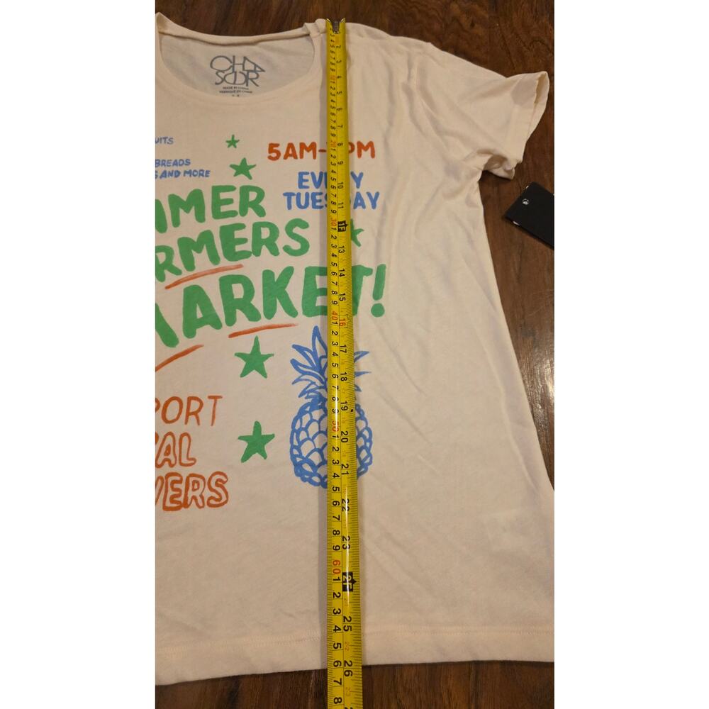 NWT Chaser retro vintage summer Farmers Market tee - Picture 6 of 6